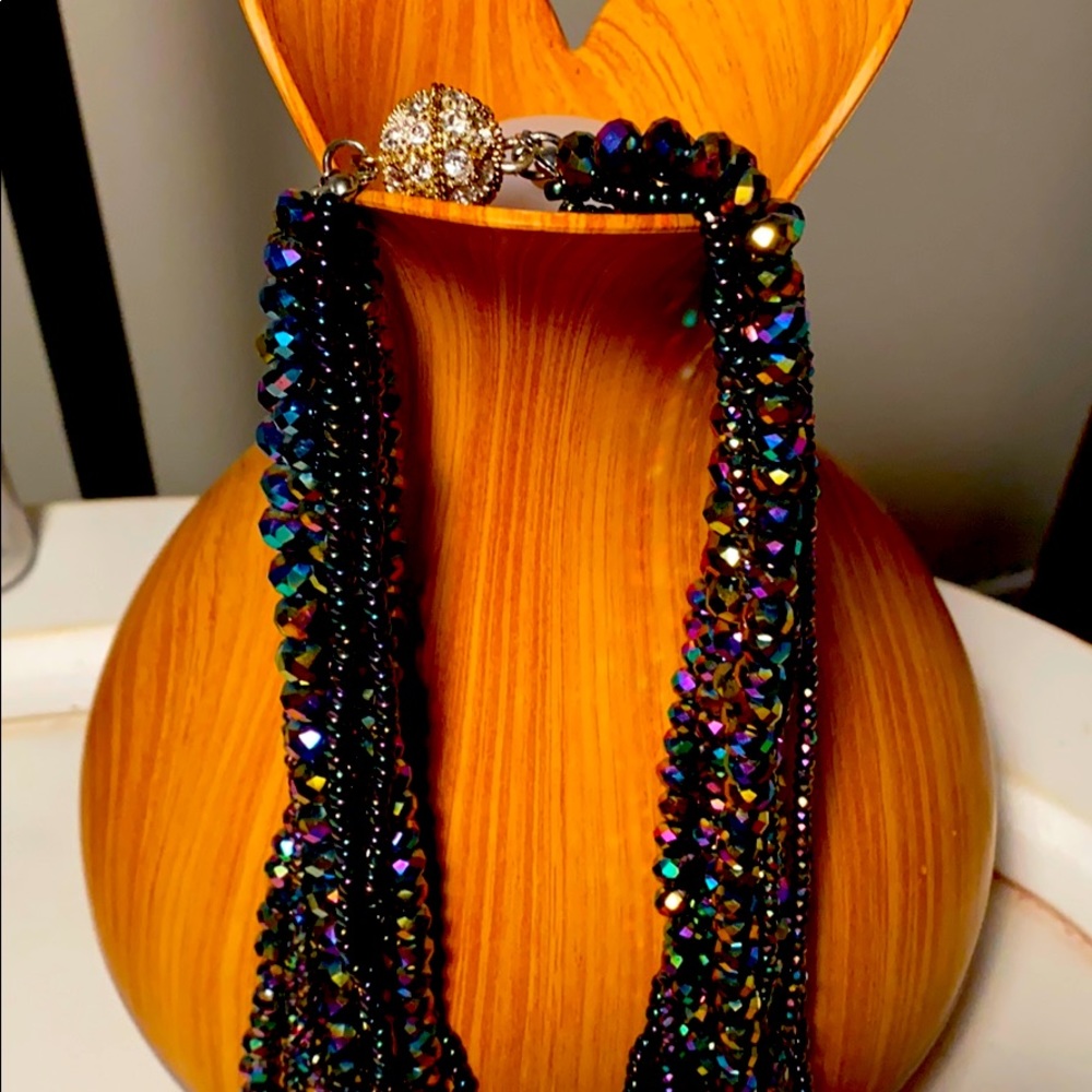 Colored beaded necklace
